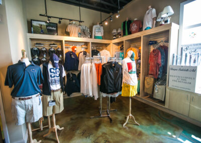 Men's clothing and merchandise.